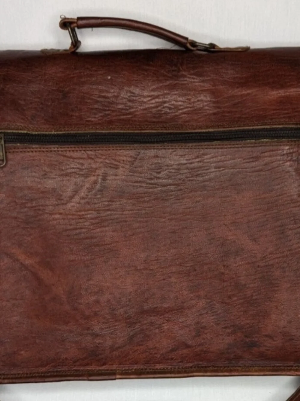 Great Seal of The State of Oklahoma 1907 Leather Crossbody Messenger Bag VTG